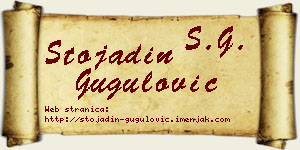Stojadin Gugulović vizit kartica
